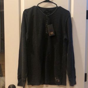 Men’s Large Frye Black Knit Henley